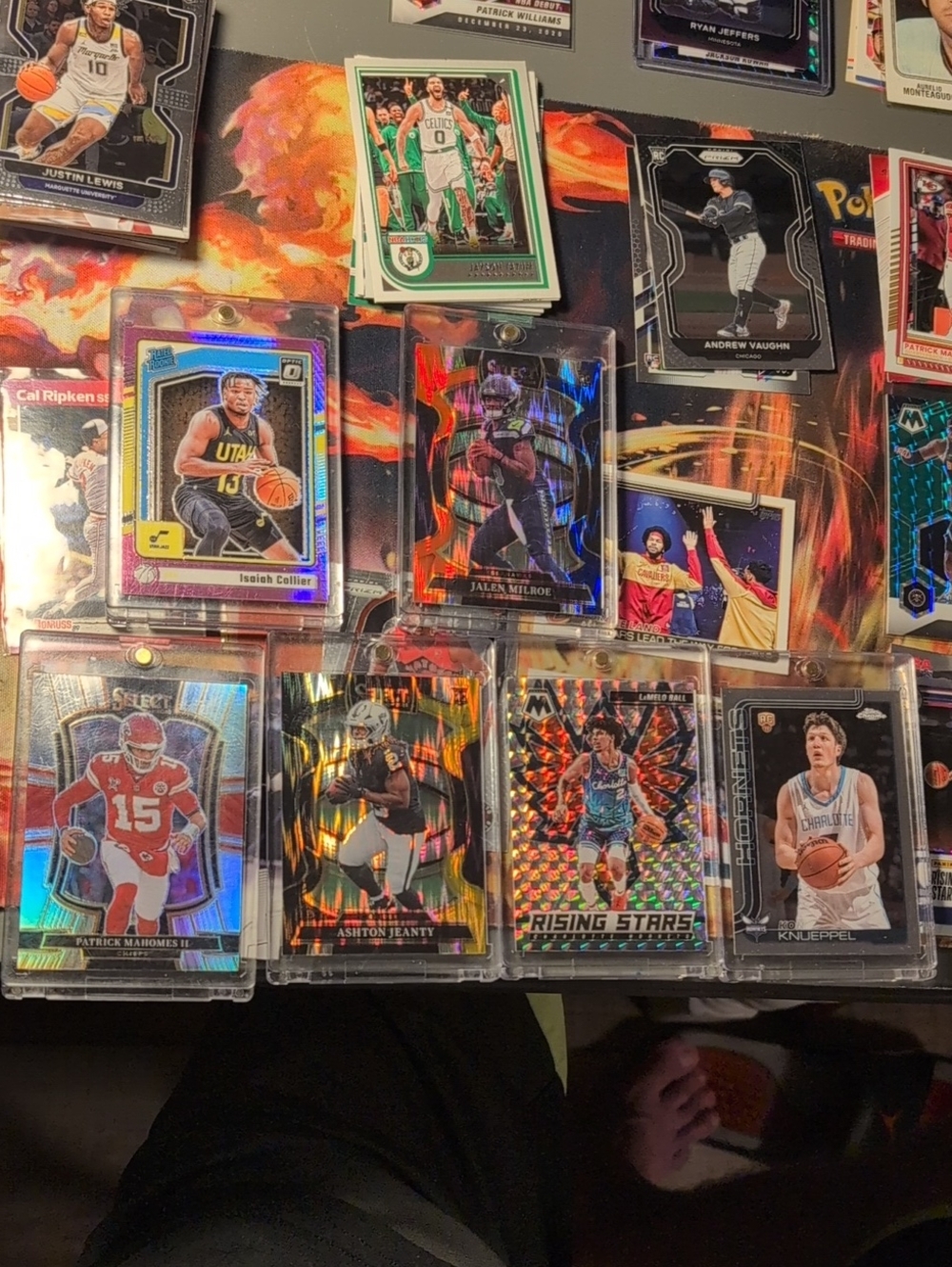 Patrick Mahomes Silver Select Ashton Jeanty Yellow Shimmer Isaiah Collier RTDRC